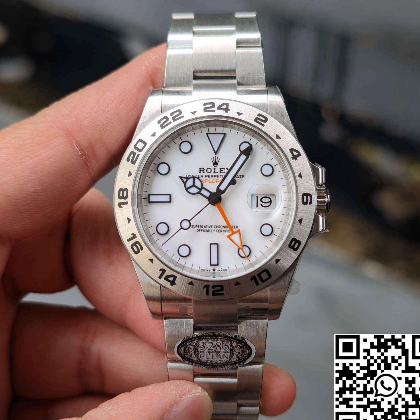 Steel Factory M226570-0001 White Explorer Stainless Rolex Clean Dial 1116